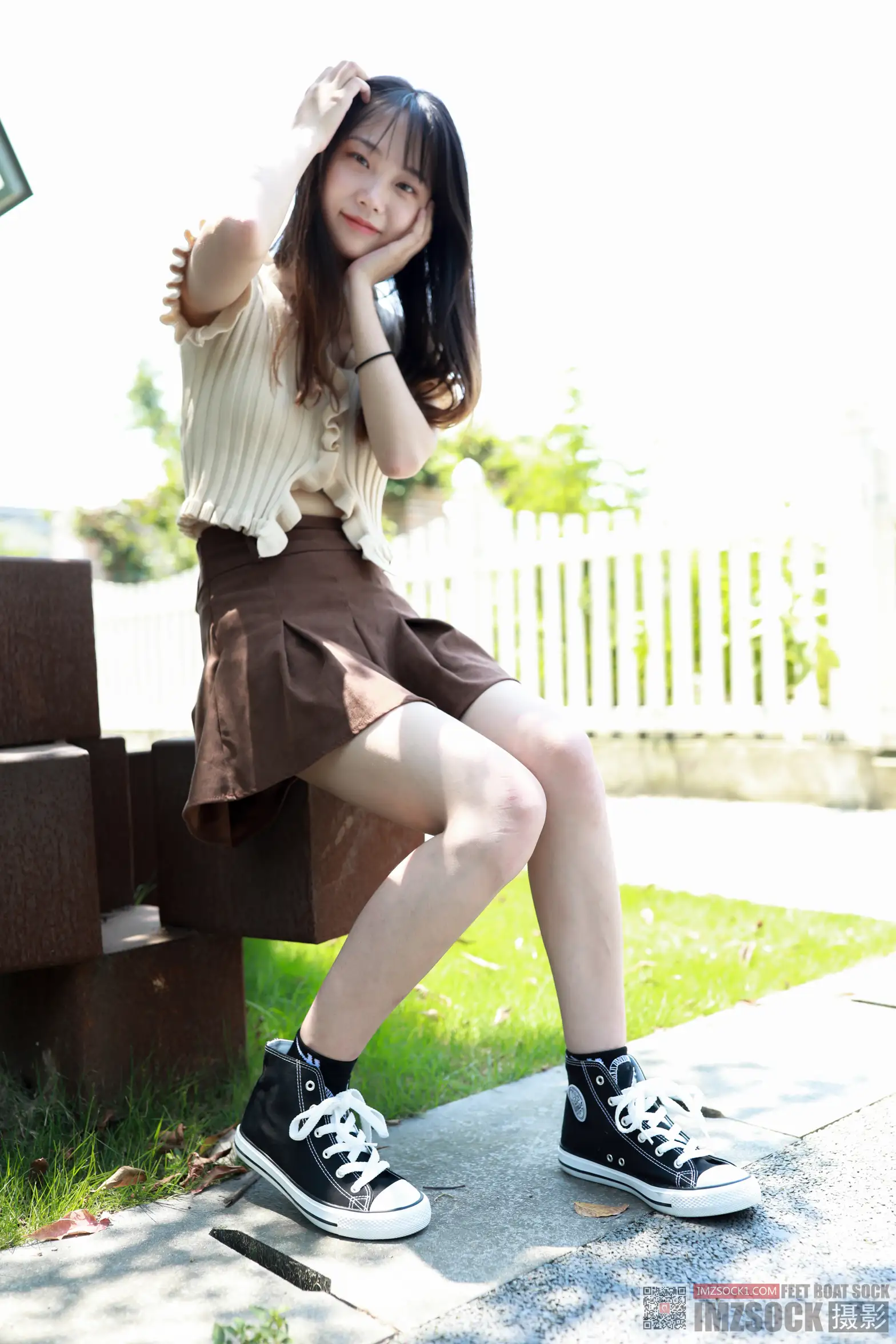 [Mzsock] Love beautiful feet NO.119 cocoa#[74P]-8