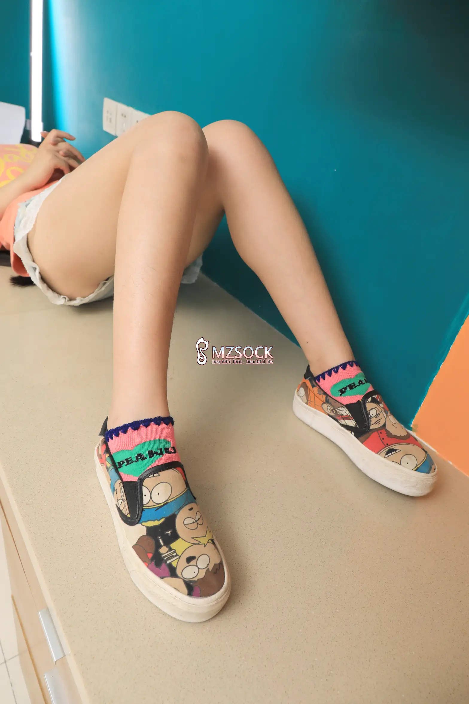 [Mzsock] Love beautiful feet NO.055 snow snow#[74P]-22