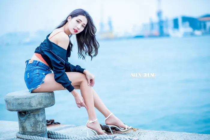 [Mzsock] NO.023 Long-legged beauty model Anita Zhuxuan sexy outdoor shot street photography#[44P]-44